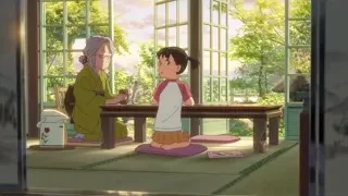 Woman and girl in Japanese tea room — Your Name