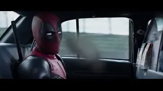 Deadpool mask in car driver's seat — Deadpool