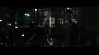 Young man in dimly lit industrial setting — Fight Club