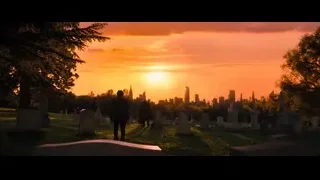 Man in cemetery at sunset — John Wick: Chapter 4