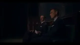 two men talking on green couch — Peaky Blinders
