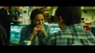 woman smiling at man in restaurant — Whiplash