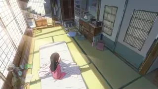 young girl sleeping on bed in Japanese room — Your Name