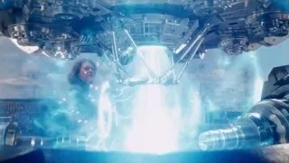 woman with sword in futuristic room with machine — The Avengers