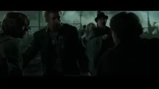Group of people in dark smoky scene — Harry Potter and the Goblet of Fire