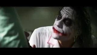 Joker's painted face with serious expression — Batman: The Dark Knight