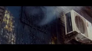 rusty buckets against brick wall — The Karate Kid