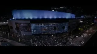 aerial view of Hollywood Bowl at night — Creed 3