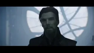 man in leather jacket circular background — Doctor Strange 2