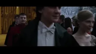 man in red coat in crowd — Harry Potter and the Goblet of Fire