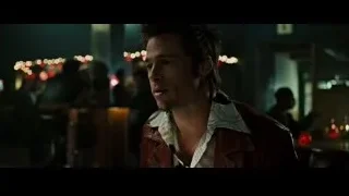 young man in red jacket at bar — Fight Club