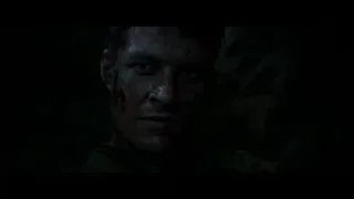 Man's face covered in blood and grime — Hacksaw Ridge