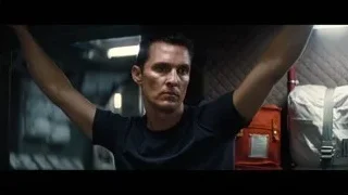 man with arms raised in room — Interstellar
