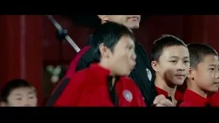 boy in martial arts uniform in gym — The Karate Kid