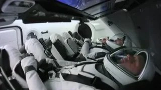 Astronauts resting in space station cockpit — Elon Musk: Return to Space
