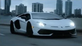 white Lamborghini driving on highway — Sports Cars