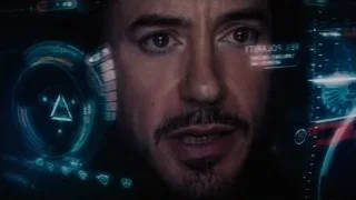 Tony Stark's serious face close-up — The Avengers