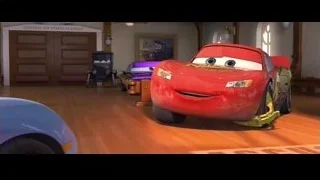 Lightning McQueen in room with other Cars — Cars