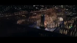Aerial view of city at night — The Amazing Spider Man 2