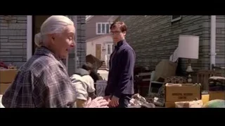 elderly woman and young man at house — Spider Man 2