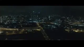 Aerial view of city at night — Furious Seven