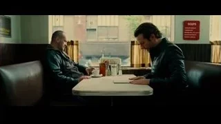 two men conversing in diner — Limitless