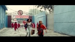 two young girls standing on street — The Karate Kid