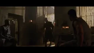 men in ancient clothing in old room — Gladiator