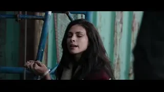 Hand applying glove to woman's face — Deadpool