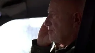 Elderly man in car deep in thought — Breaking Bad