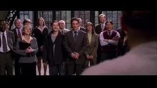 group of people in formal meeting room — Spider Man 2