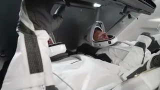 Astronauts resting in space station cockpit — Elon Musk: Return to Space