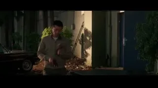 Dark blue door in residential area — Bruce Lee: Birth of The Dragon