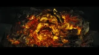 fire burning with face in fireplace — Harry Potter and the Goblet of Fire
