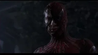 Bloody Spiderman in red and black suit — Spider Man
