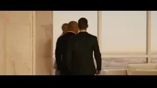 three men in suits viewing city — Furious Seven