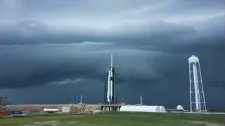 large rocket on a launch pad — Elon Musk: Return to Space