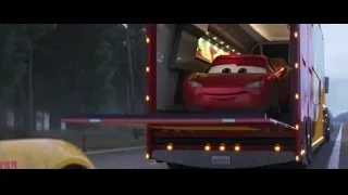 Lightning McQueen being towed on road — Cars 3
