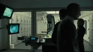 People in medical room with large windows — Blade Runner 2049