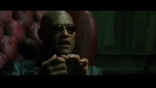 bald man in sunglasses holding gun — The Matrix