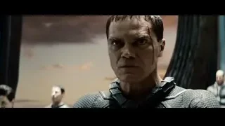 man's bloody face in metallic armor — Superman: Man of Steel
