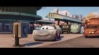 Lightning McQueen and Mater at gas station — Cars 3