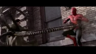 Miles Morales attacking a man — Spider Man 2