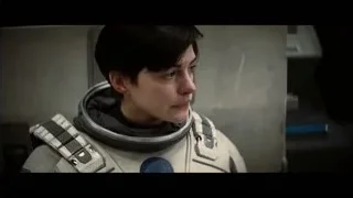 young woman in space suit in station — Interstellar