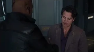 Two men in dimly lit room — The Avengers