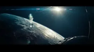 Earth viewed from space with shining sun — Superman: Man of Steel