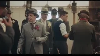 men in formal attire in a tent — Peaky Blinders