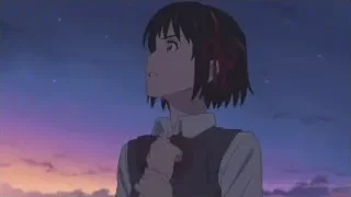 Young girl praying at sunset — Your Name