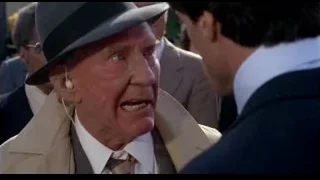 elderly man in fedora and trench coat — Rocky III