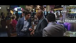 Three men talking in bar — The Big Short